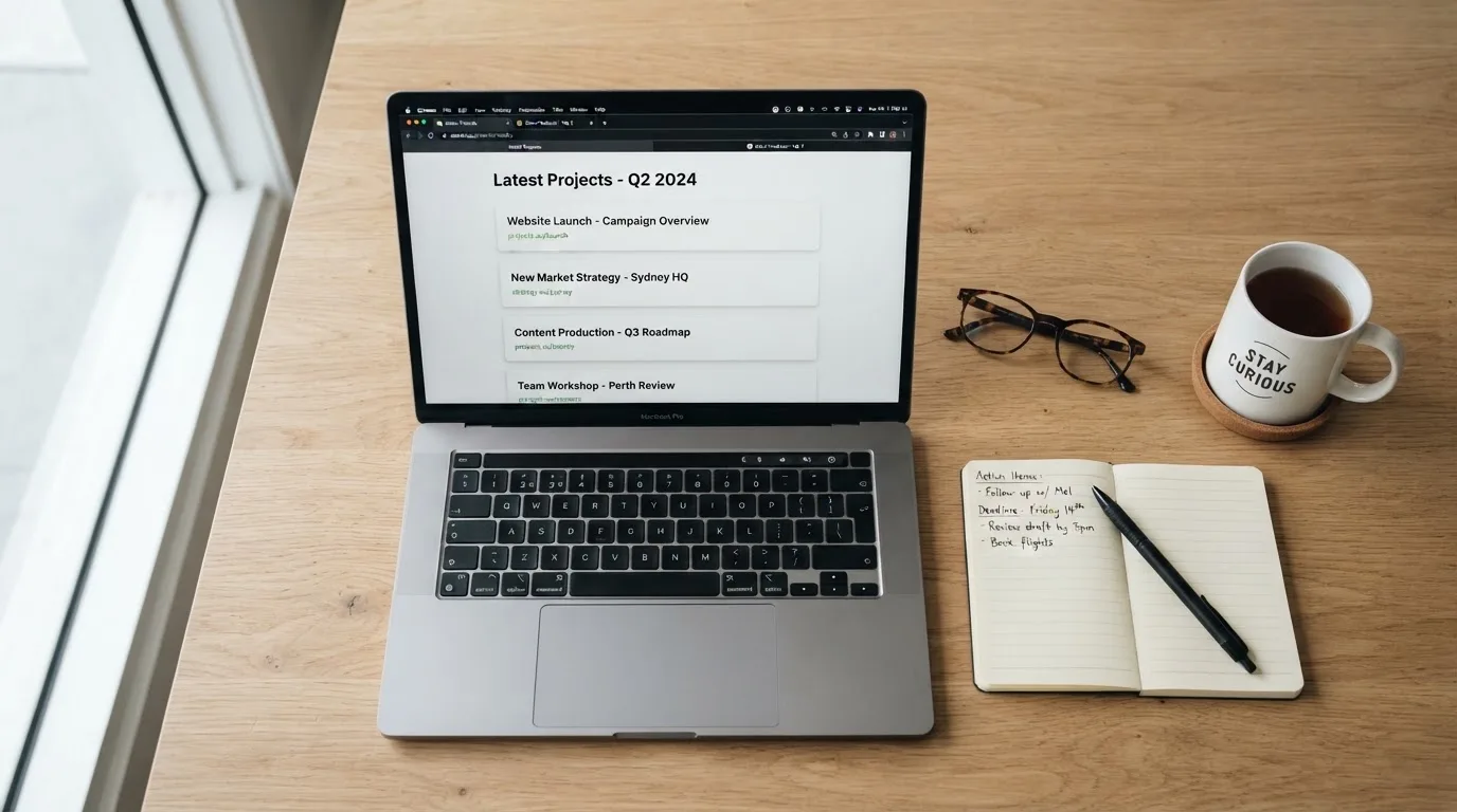 A laptop screen split between two browser tabs, one showing a comparison table and the other a search results page.