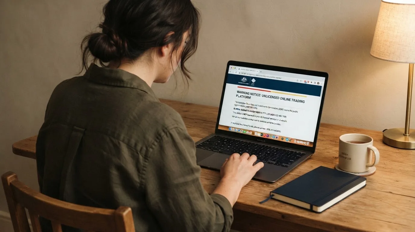 A laptop screen split between two browser tabs, one showing a comparison table and the other a search results page.