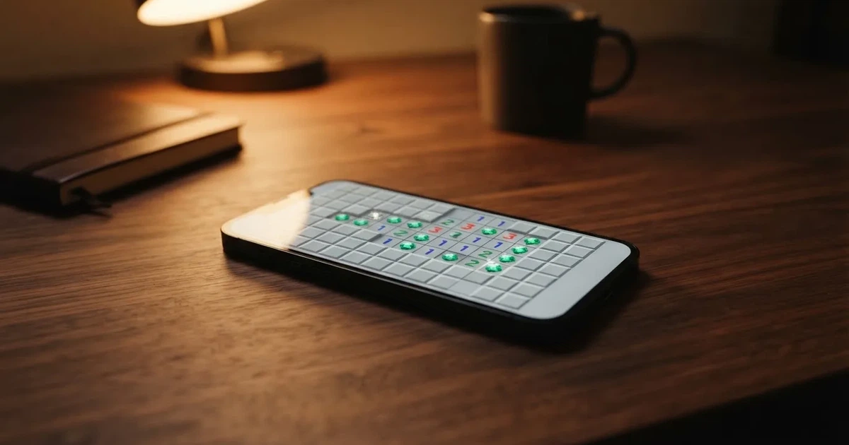 A grid of tiles displayed on a phone screen, several already revealed.